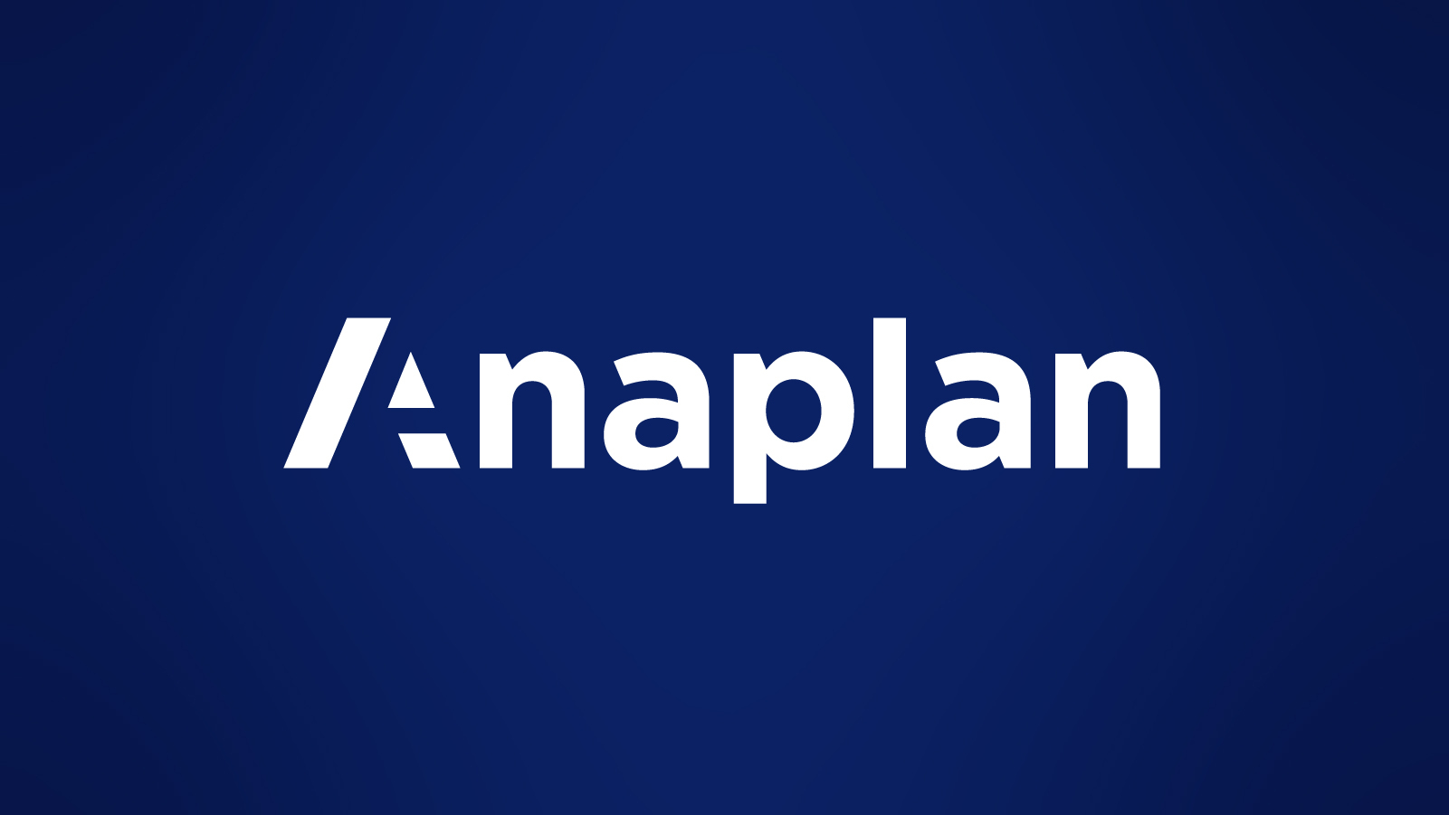 图形：海军背景上的Anaplan徽标
